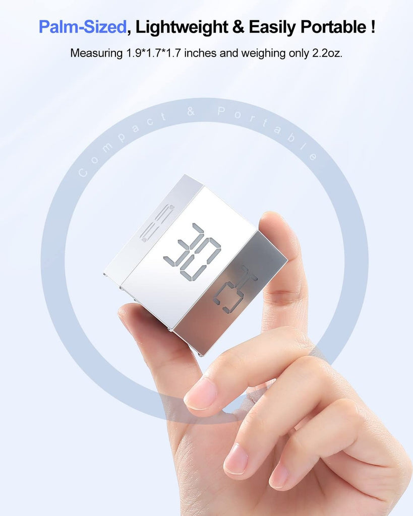 Ticktime Pomodoro Timer Cube, Hexagon Productivity Timer, Pause & Resume, Sil...