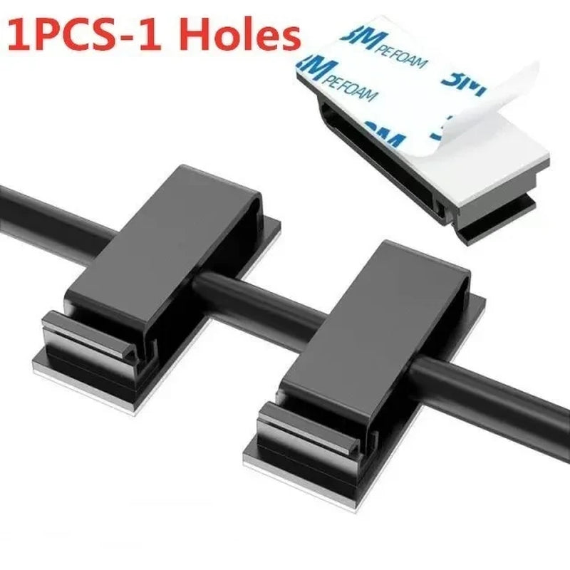 Self-Adhesive Cable Organizer Wire Tie Cable Clamp Clips Holder Clamp Management Car GPS Data Decorative Cord Winder Manager