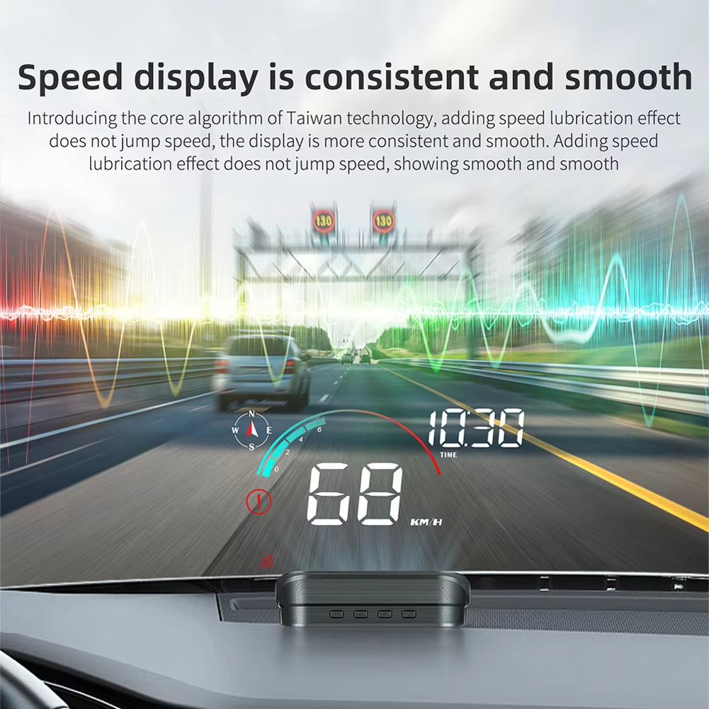 Universal Digital Speedometer GPS Car HUD Head up Display MPH Overspeed Alarm