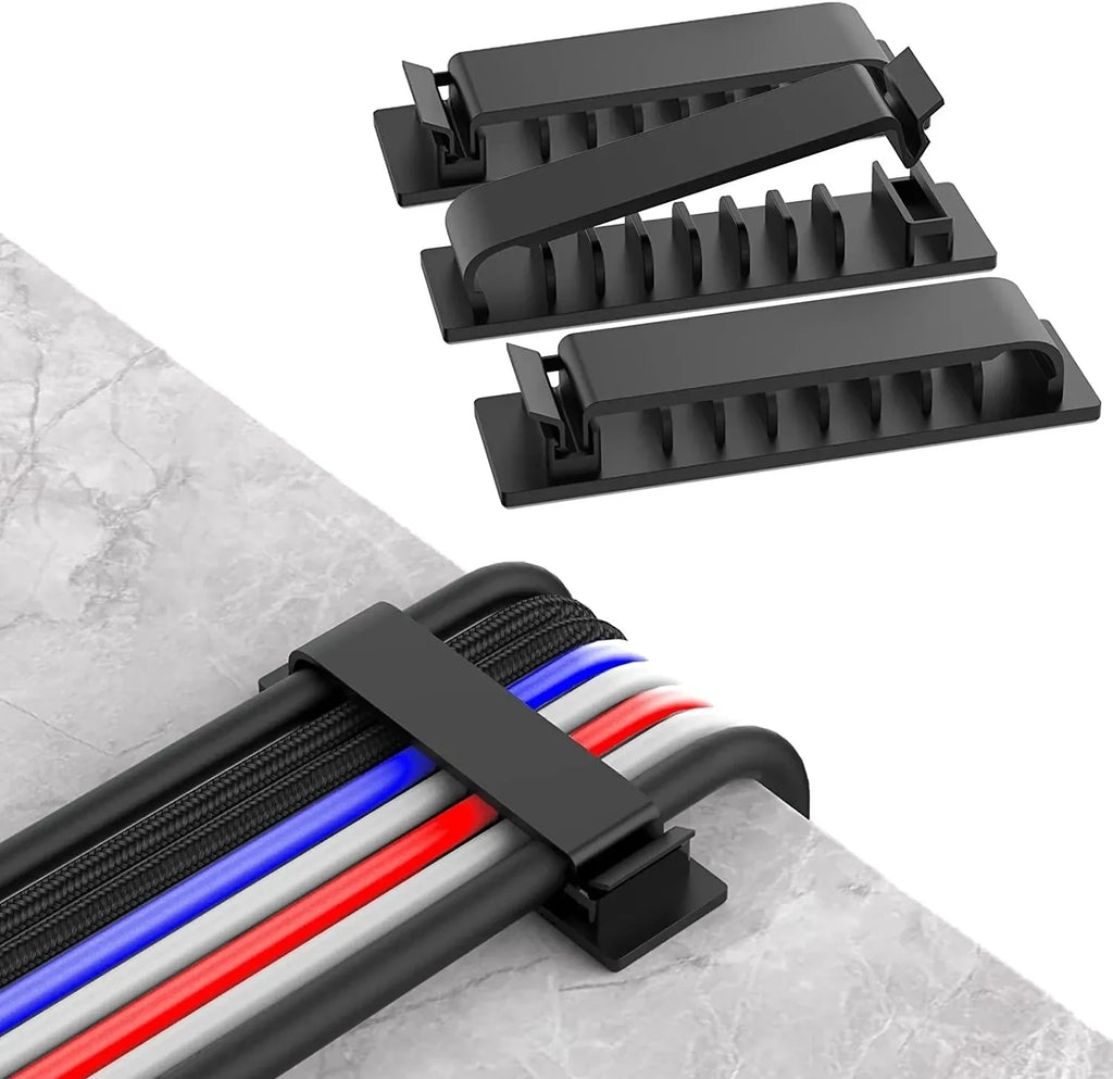 Self-Adhesive Cable Organizer Wire Tie Cable Clamp Clips Holder Clamp Management Car GPS Data Decorative Cord Winder Manager