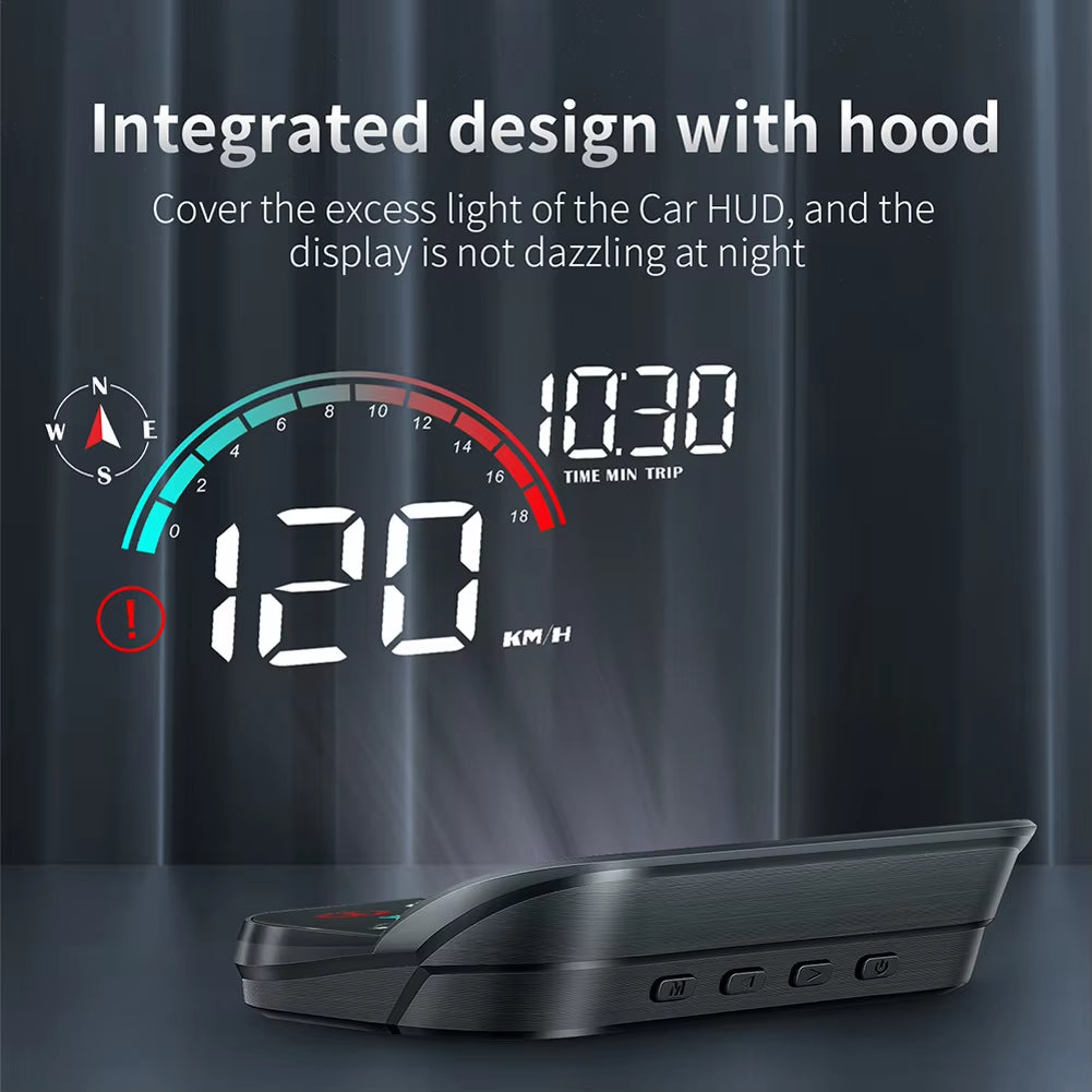 Universal Digital Speedometer GPS Car HUD Head up Display MPH Overspeed Alarm